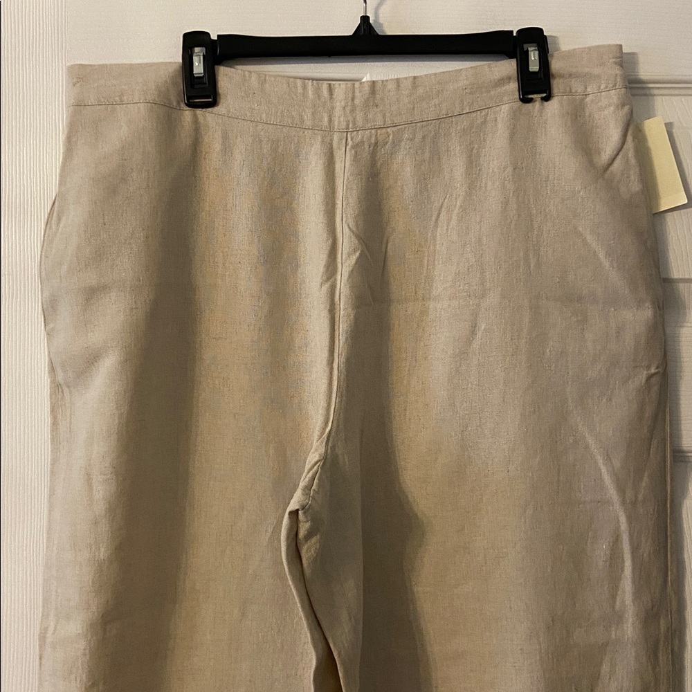 Coldwater Creek Comfy Linen Rayon Pants size PXL brand new inseam 28”waist 36” - Picture 2 of 8
